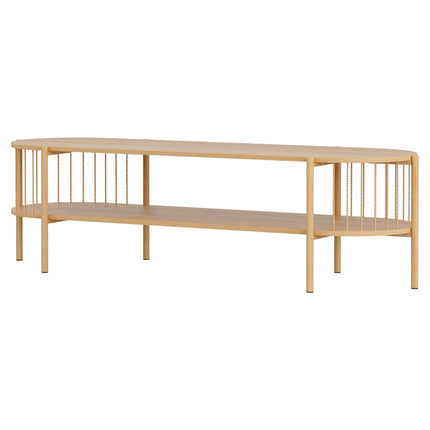 Artiss TV Unit Entertainment Unit Storage Shelf 148cm Pine.
