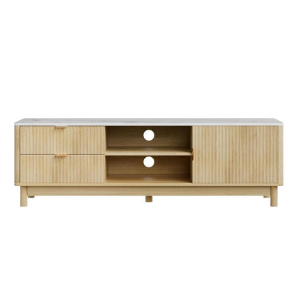 Artiss TV Unit Entertainment Unit Storage Drawer Shelf 150cm Pine.