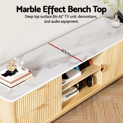 Artiss TV Unit Entertainment Unit Storage Drawer Shelf 150cm Pine.