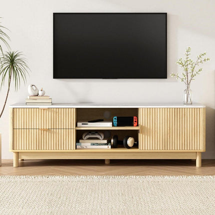 Artiss TV Unit Entertainment Unit Storage Drawer Shelf 150cm Pine.