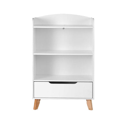 Keezi Kids Bookshelf 3 Tiers Storage Children Bookcase Toys Organiser Drawer.