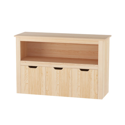 Keezi Kids Bookshelf 3 Drawers Storage Children Bookcase Toy Organiser Display Wooden.