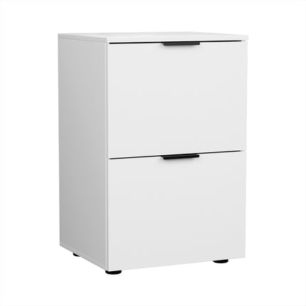 Artiss Filing Cabinet Files Storage Office Shelves File Organiser White 2 Drawer.
