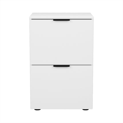 Artiss Filing Cabinet Files Storage Office Shelves File Organiser White 2 Drawer.