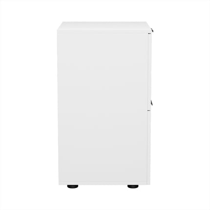 Artiss Filing Cabinet Files Storage Office Shelves File Organiser White 2 Drawer.