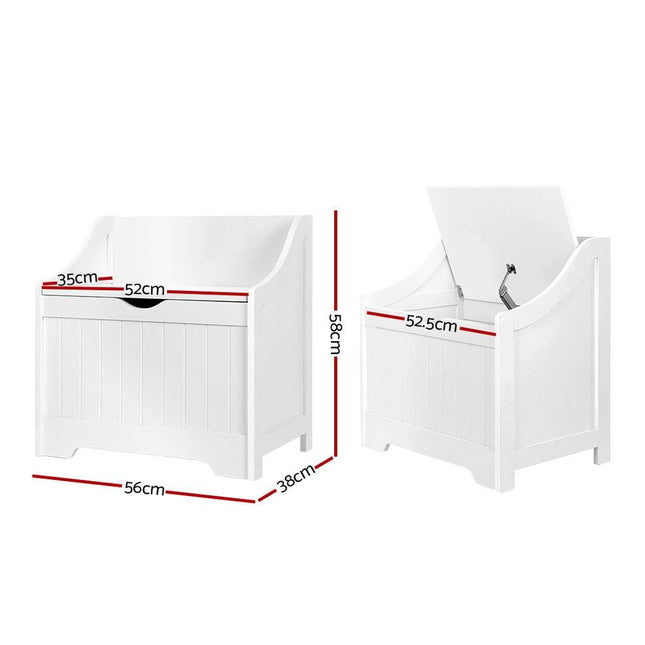 Keezi Kids Toy Box Chest Children Storage Clothes Toys Organiser Square.
