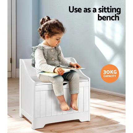 Keezi Kids Toy Box Chest Children Storage Clothes Toys Organiser Square.