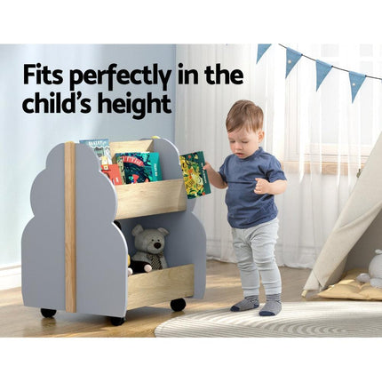 Keezi Kids Toy Box Bookshelf Storage Bookcase Organiser Display Shelf.