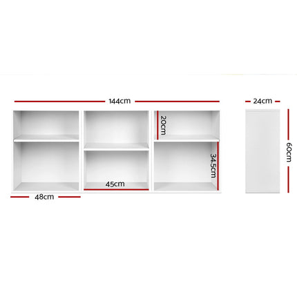 Artiss Bookshelf Set of 3 - VENA White.