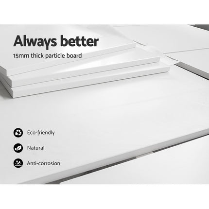 Artiss Bookshelf Set of 3 - VENA White.