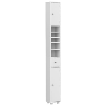 Artiss Bathroom Storage Cabinet 180cm Tall Slim Floor Cupboard Toilet Narrow Linen Tower.