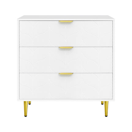 Artiss 3 Chest of Drawers Lowboy Cabinet White.
