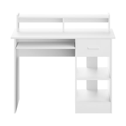 Artiss Computer Desk Shelf Drawer Cabinet White 100CM.