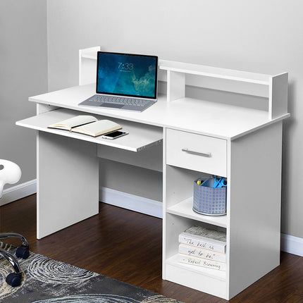 Artiss Computer Desk Shelf Drawer Cabinet White 100CM.