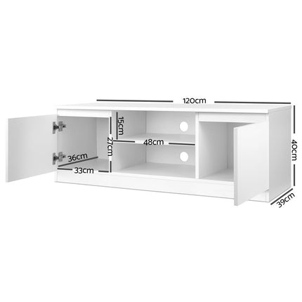Artiss TV Cabinet Entertainment Unit 120cm White Anita.
