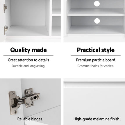 Artiss TV Cabinet Entertainment Unit 120cm White Anita.