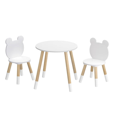 Keezi 3 Piece Kids Table and Chairs Set Activity Playing Study Children Desk.