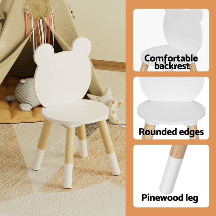 Keezi 3 Piece Kids Table and Chairs Set Activity Playing Study Children Desk.