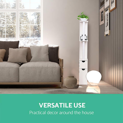 Artiss Bathroom Cabinet Storage 118cm Shelf White.