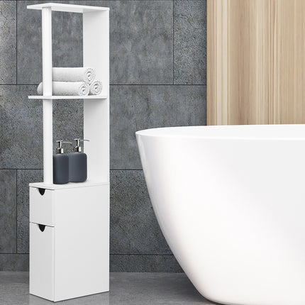 Artiss Bathroom Cabinet Storage 118cm Shelf White.