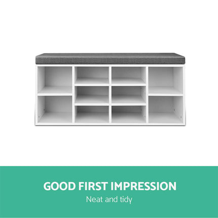 Artiss Shoe Rack Storage Cabinet Bench BOA.