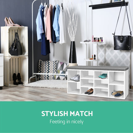 Artiss Shoe Rack Storage Cabinet Bench BOA.