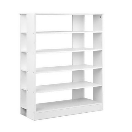 Artiss Shoe Rack Cabinet 30 Pairs 6-Tier Shelf White.