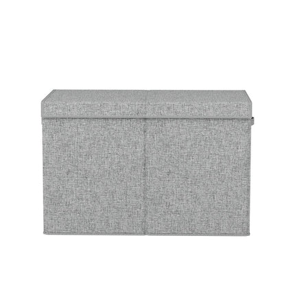 Keezi Large Toy Box Chest Storage with Flip-Top Lid Foldable Organizer Bins Grey.