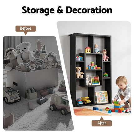Artiss Floating Wall Shelves Bookshelf Black.