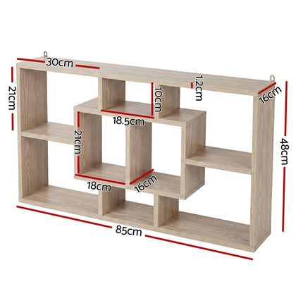 Artiss Floating Wall Shelves Bookshelf Wood.