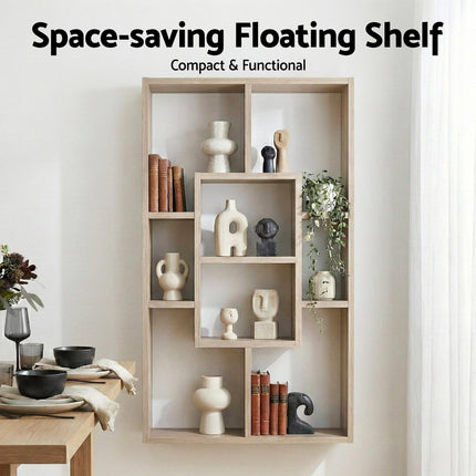 Artiss Floating Wall Shelves Bookshelf Wood.