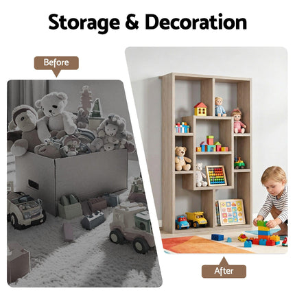 Artiss Floating Wall Shelves Bookshelf Wood.