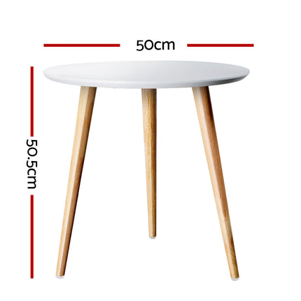 Artiss Coffee Table Round 50CM Callix.