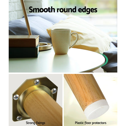 Artiss Coffee Table Round 50CM Callix.