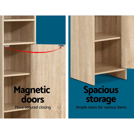 Artiss Bathroom Cabinet Storage 185cm Wooden.
