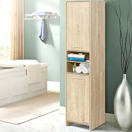 Artiss Bathroom Cabinet Storage 185cm Wooden.