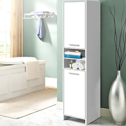 Artiss Bathroom Cabinet Storage 185cm White.