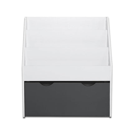 Keezi 3 Tiers Kids Bookshelf Magazine Rack Children Bookcase Organiser Storage.