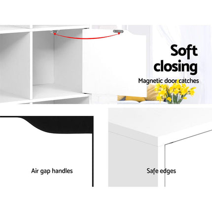 Artiss Bookshelf 8 Cube Shlef - DANA White.