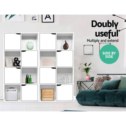 Artiss Bookshelf 8 Cube Shlef - DANA White.
