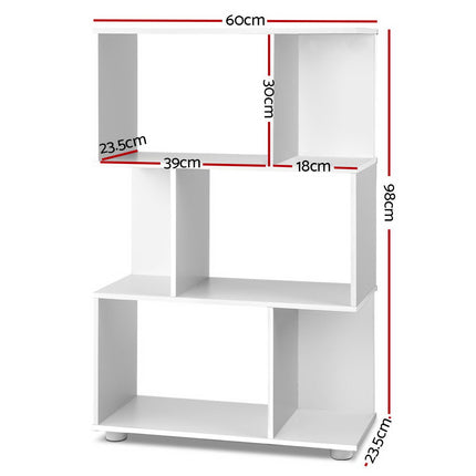 Artiss Bookshelf 3 Tiers - NINA White.