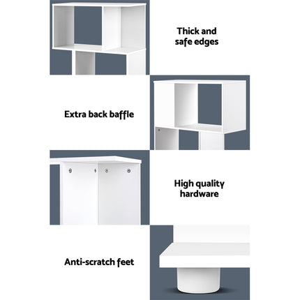 Artiss Bookshelf 3 Tiers - NINA White.