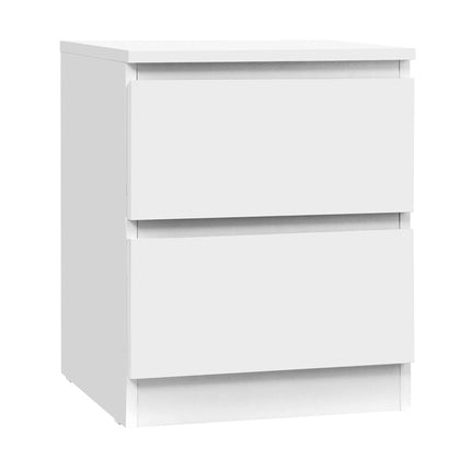 Artiss Bedside Table 2 Drawers - PEPE White.