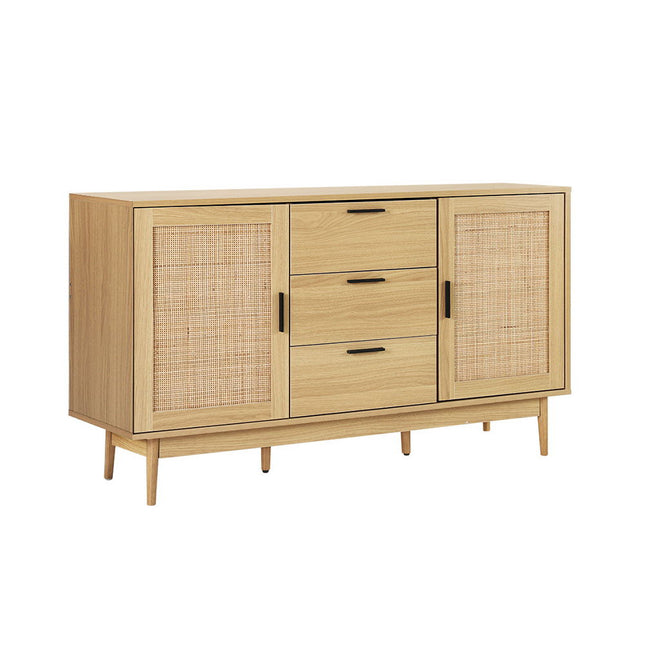 Artiss Rattan Buffet Sideboard - BRIONY Oak.
