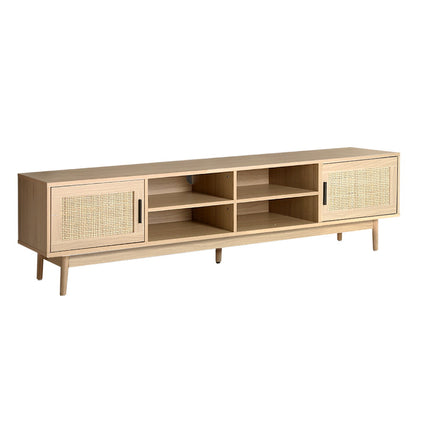 Artiss TV Cabinet Entertainment Unit 180cm Rattan Cole.