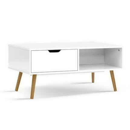 Artiss TV Cabinet Entertainment Unit 120cm White Larin.