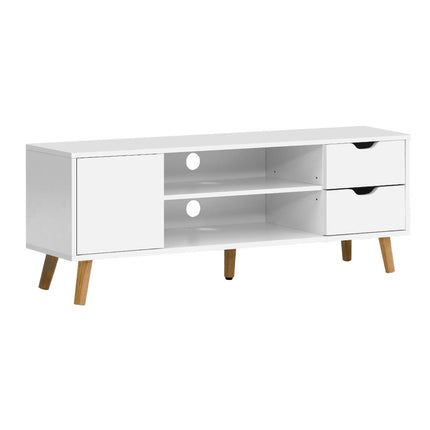 Artiss TV Cabinet Entertainment Unit 120cm White Larin.