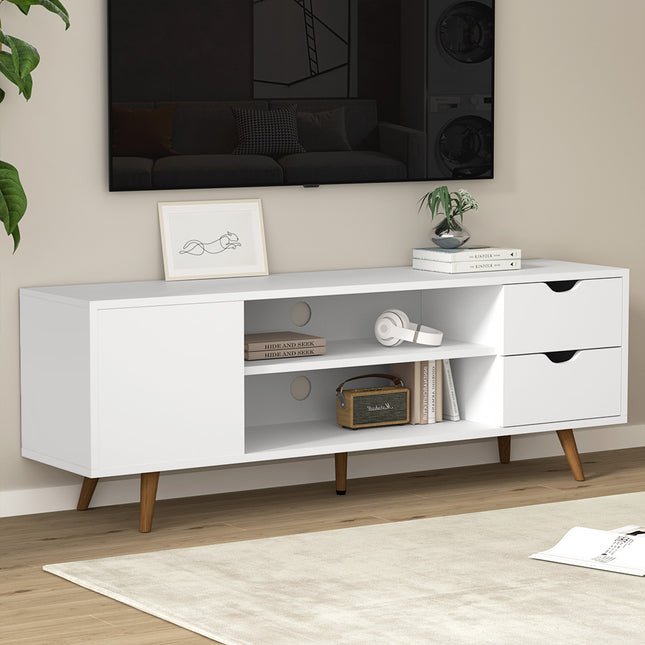 Artiss TV Cabinet Entertainment Unit 120cm White Larin.