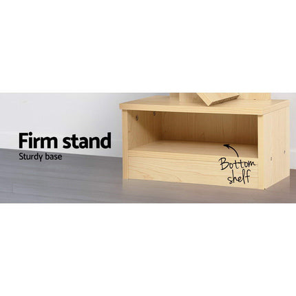Artiss Tree Bookshelf 7 Tiers - ECHO Oak.