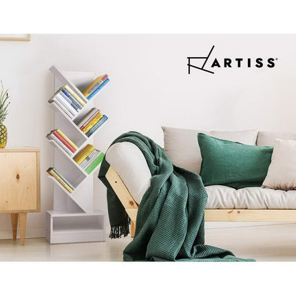 Artiss Tree Bookshelf 7 Tiers - ECHO White.